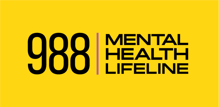 a block image with the text "988 Mental Health Lifeline"