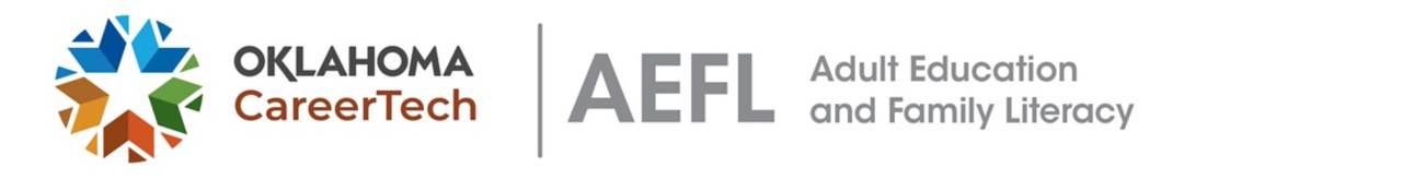 CareerTech Adult Education and Family Learning divisional logo with white background (side-by-side) for digital use only