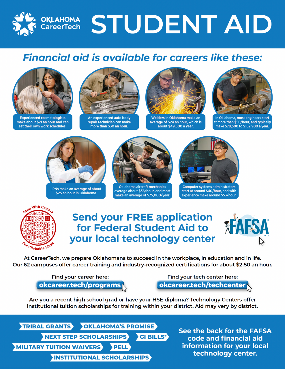 CareerTech Delivers Student Aid - Flier (page one)