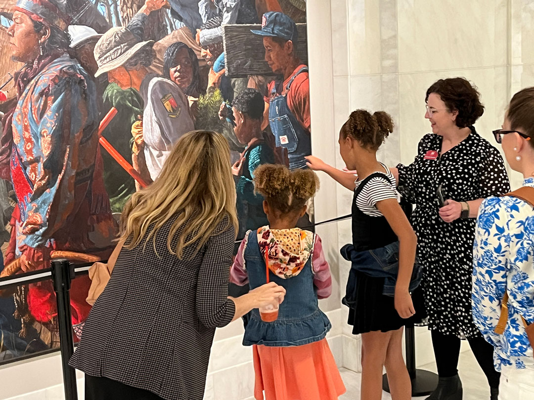 Capitol Docent giving a tour