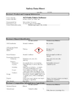 Softy Fabric Softener SDS