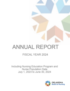 Oklahoma Board of Nursing Fiscal Year 2024 Annual Report