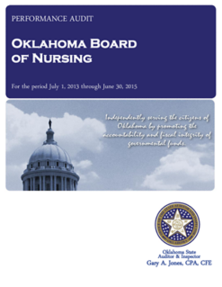 2013-2015 Fiscal Years: OK State Auditor and Inspector Report Performance Audit