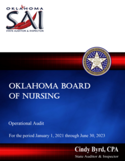 2021-2023 Fiscal Years: OK State Auditor and Inspector Report Operational Audit