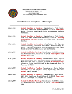 Recent Changes 12-03-2025