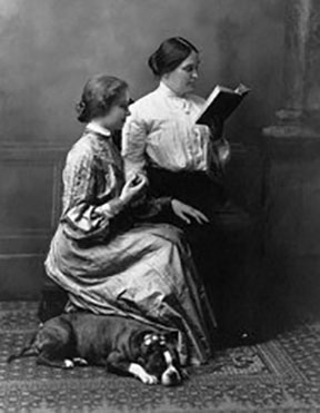 Hellen Keller and Anne Sullivan