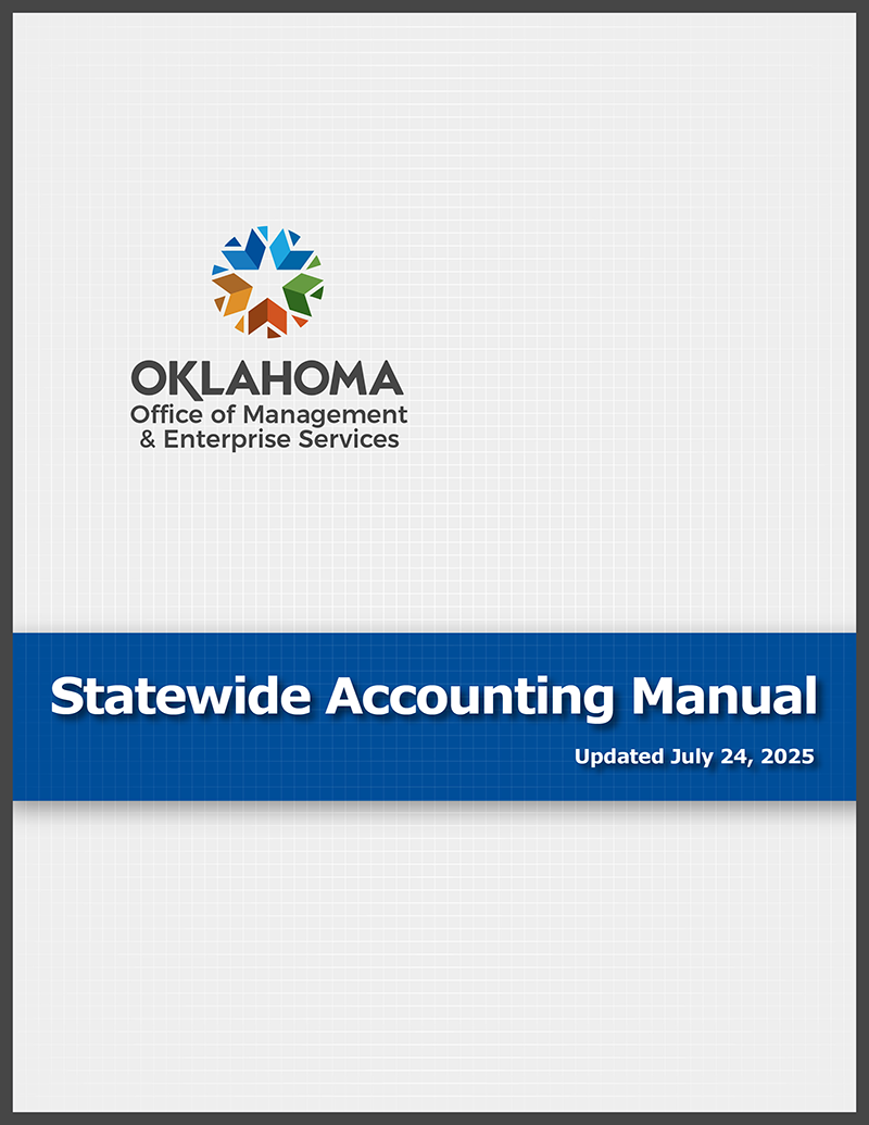 Cover of the Statewide Accounting Manual updated July 24, 2025