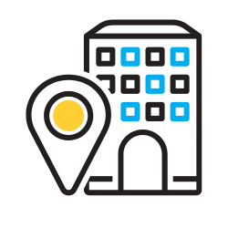 Clay chevron pointing down on grey background