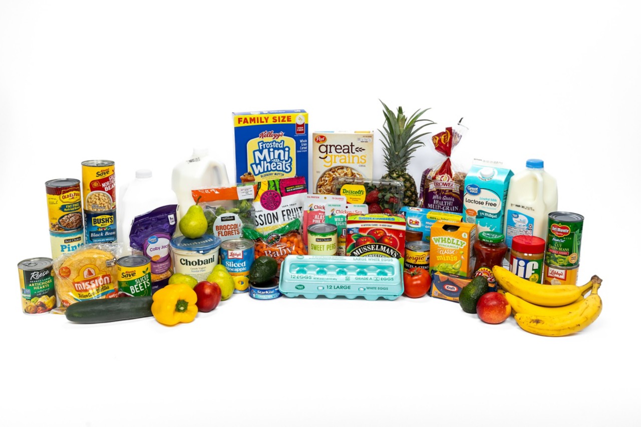 A selection of WIC-approved infant foods is seen in this photo. 