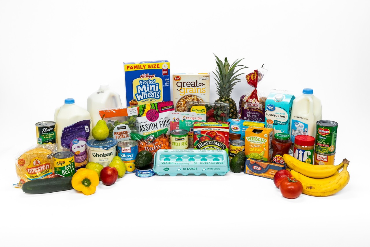 A selection of WIC-approved infant foods is seen in this photo. 