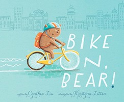 book cover with text, "Bike On Bear!"