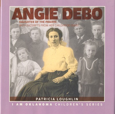book cover with text, "Angie Debo Daughter of the Prairie"