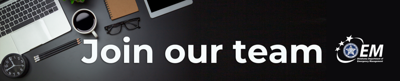Join our team. Logo, Oklahoma Department of Emergency Management.