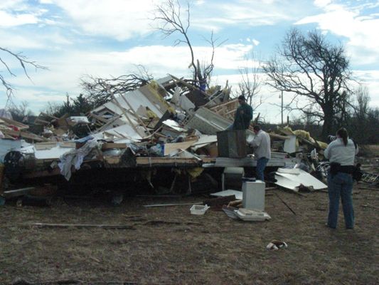 home destroyed by tornado.