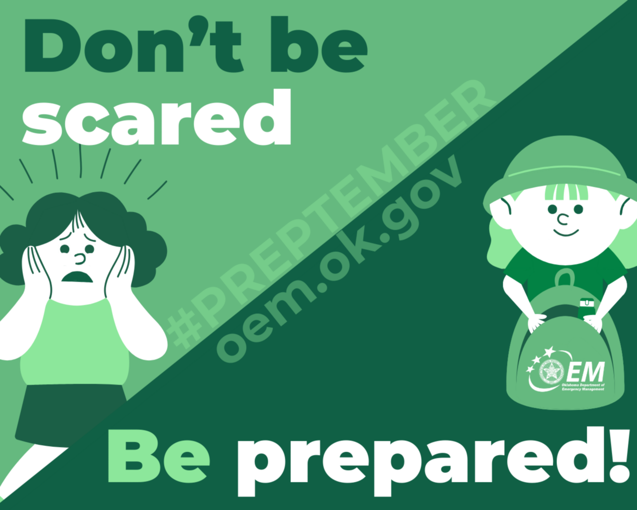 Don't be scared. Be prepared! #Preptember.