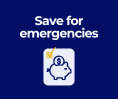 Save for emergencies