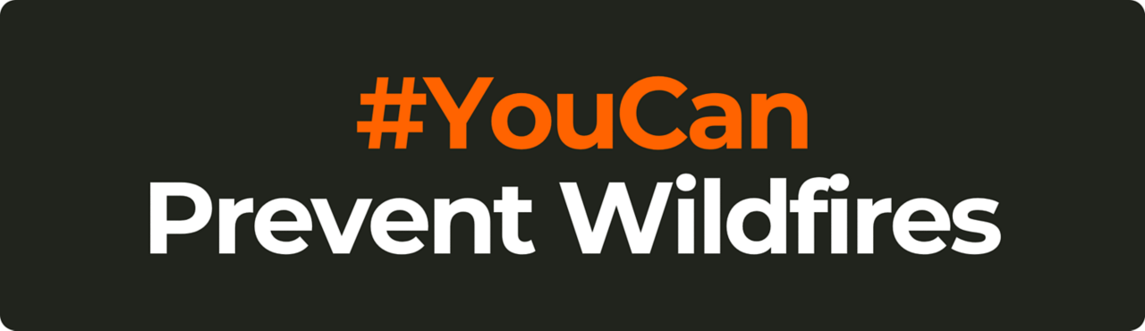 #YouCan Prevent Wildfires