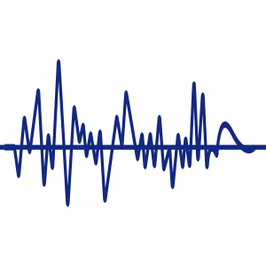 A CGI drawn earthquake seismic reading.