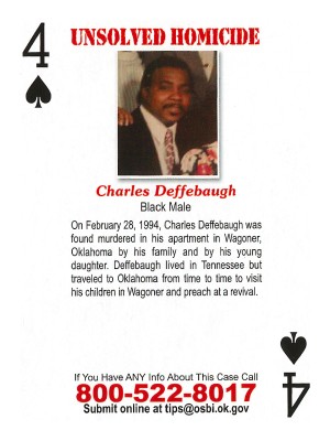 charles deffebaugh cold case card