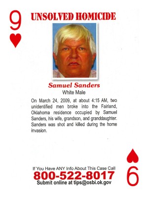 samuel sanders cold case card