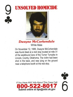 dwayne mccorkendale cold case card