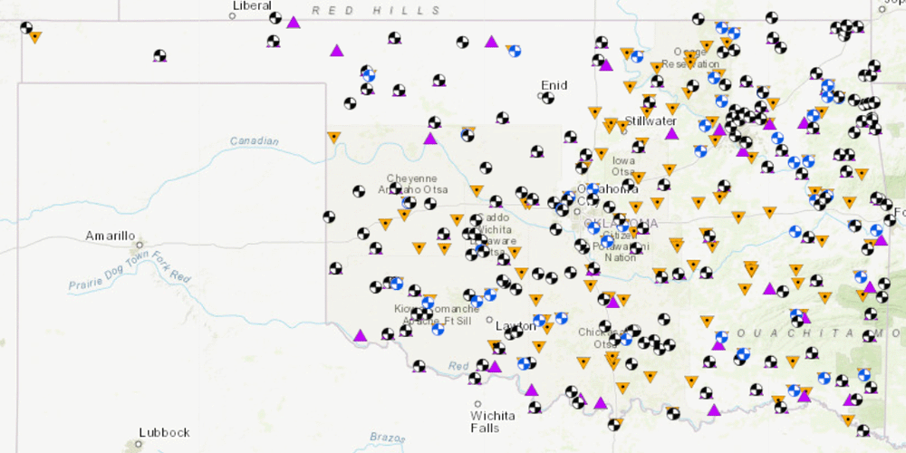 Monitoring Sites in Oklahoma