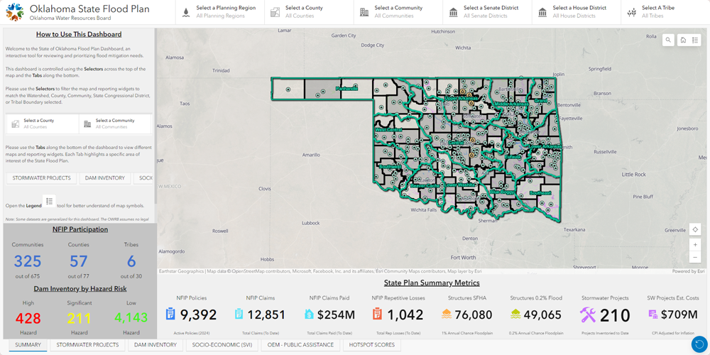 State Flood Plan Dashboard