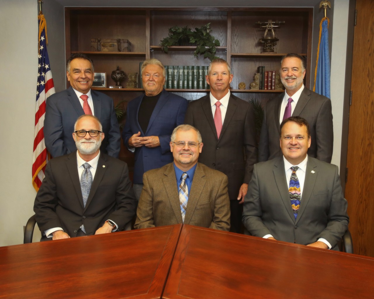 Image of all Board Members, refer to description below for more details