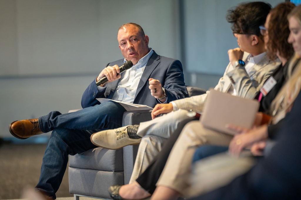 State CIO Dan Cronin addresses panelists at the 2025 State of Technology Luncheon