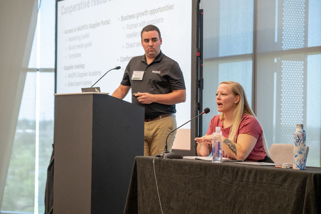 NASPO cooperative portfolio managers speaking at National Cooperative Opportunities breakout session