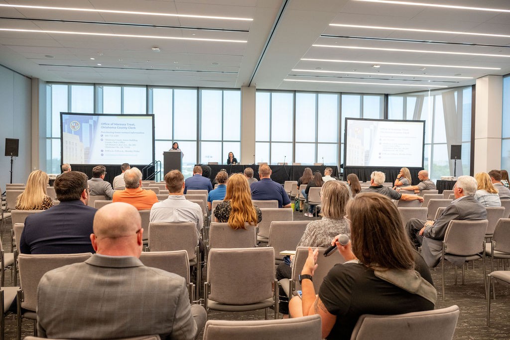 Back of audience at the Doing Business with Oklahoma County breakout session