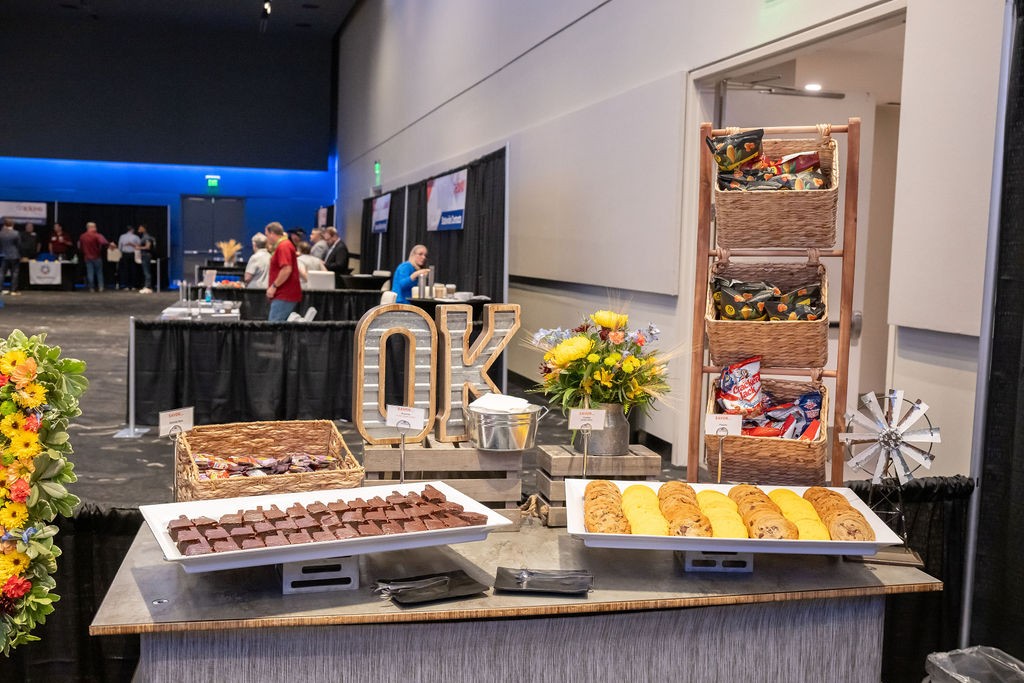 Snack station in the ballroom
