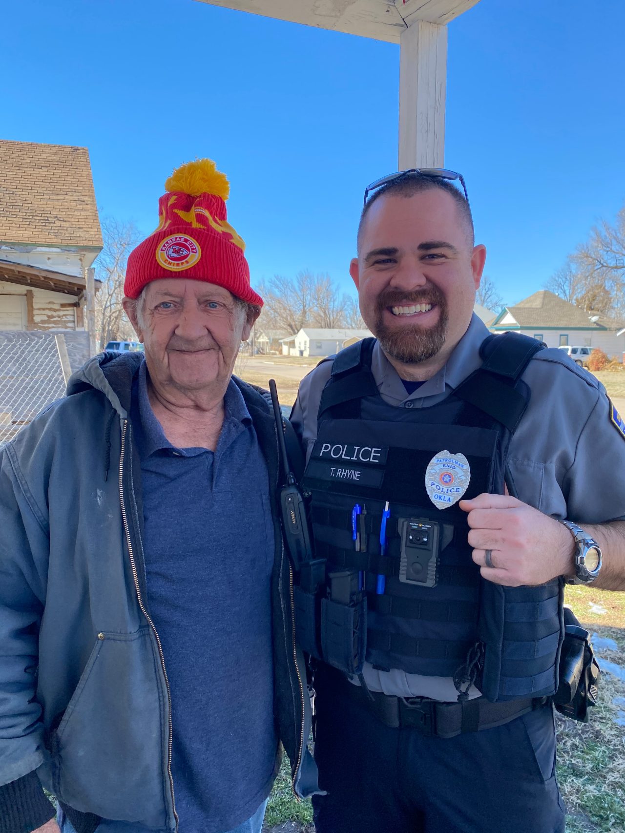 Officer Rhyne and Charles